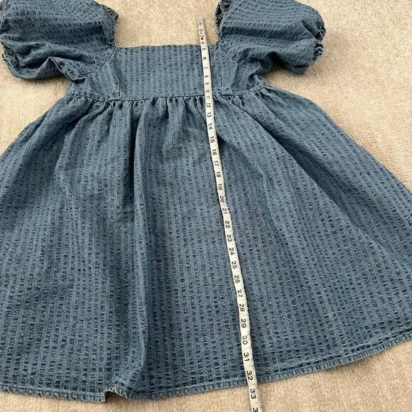 Levi’s Blue Cotton Summer Mini Dress With Pocket M - Picture 5 of 11